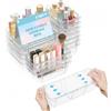 Tel Charme * 15 organizer per cassetti estensibili, trasparenti, regolabili, organizer per cassetti da scrivania, bidoni in acrilico per trucchi, cosmetici, utensili da cucina e ufficio