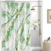 Uiiooazy Tenda Doccia Antimuffa, Tenda da Doccia 150x200cm Verde Salvia Effetto Marmo Verdi Sfumata Tende da Bagno Impermeabile Tessuto Lavabile Poliestere Tende per Vasca da Bagno con 10 Anelli