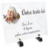 OCAP-FUNERAIRE.COM Targa funeraria rettangolare con foto in plessi, motivo marmo, diverse dimensioni, spessore 6 mm, personalizzata su più righe, 30 x 20 cm
