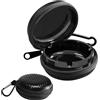 SEATOGEM 2 Pezzi Posacenere Portatile, Posacenere Tascabile con Coperchio, Mini Portacenere con Portachiavi, Posacenere Portatili per Viaggio, Aperto