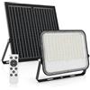 MAKA change your life quality MAKA Faro Solare LED 300W da Esterno con Pannello Solare Separato, Telecomando, Batteria LiFePO4 30Ah, IP65, Luce Fredda 6400K