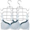 Spldsun 2 Pezzi Canotta Appendiabiti, Grucce Appendiabiti Multistrato, Grucce Salvaspazio Armadio, Richiudibile, per Canottiere, Cami, Reggiseni, Costumi Bagno (Grigio)