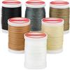 PH PandaHall 120m Filo di Cotone Cerato 6 Colori Filo per Collana, 0.5mm Fili Cerati per Braccialetti Macramè Cordoncino Cerato per Creazione Bracciale Collane Macramé Artigianato Fai Da Te