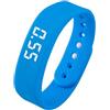 Hyunlai Braccialetto con sveglia vibrante, orologio con contacalorie, display a LED, regolabile, ricaricabile, sportivo, impermeabile IP65, per uso quotidiano, 21,5 x 1,7 x 0,8 cm