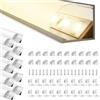 BRIMETI Profili per Strisce LED 10x Profili Angolari da 1 Metri in Alluminio V-forma con Copertura Opaca, Schermatura Opaca ingombro max striscia led 10.5mm - 15.8 x 15.8mm
