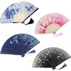 Ourdort 4PCS Ventaglio,Ventagli Pieghevoli,Ventaglio Donna,a Mano Pieghevole | Matrimonio,Ventagli eleganti per Donna,Ventagli a Mano,per Ballo,Cerimonie Nuziali,Regali di Nozze,Decorazione Fai da Te