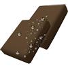 MSNCS 2/4 Piezas Impermeabili Copri Cuscino Divano,Fodere per Seduta del Divano 50x50 60x60 cm,Copriseduta Divano Interni/Esterni Giardino Sofa Cuscino Cover Rimovibili(Brown,55x45x10cm 2pcs)