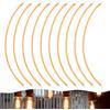 WIYETY 10 x Filamenti LED: Filamento flessibile 3 V, sorgente luminosa 300 mm 2200 K, parti di lampade a filamento flessibile, filamento per lampadine da esterno, funzionamento a batteria (bianco