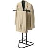 HOMEA Servo Muto da Camera in Metallo Indossatore Appendiabiti da Terra Salvaspazio - 43,5x36x110,5cm - Omino Porta Abiti con Design Moderno, Stand per Giacche, Pantaloni e Camicie