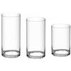 Generico Set di 3 Portacandele in Vetro, Vasi per Candele Galleggianti, 10 cm Diametro, 15/20/25 cm Altezza
