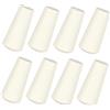 ADOCARN Pomelli per Corde Tende Accessori Semplici ed Eleganti in Legno Bianco 8 Pezzi Soluzione Versatile per Tende e Persiane a Casa per Confortevole