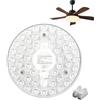 KINGYEENUO 24W LED Light Motor Retrofit Kit, Ø 162mm 2400Lm | 3CCT 3000K/4000K/6500K, Retrofit LED Modulo Rotondo per Kit Ventilatori a Soffitto, Luce, Pendente, Lanterna, 1 Pacchetto