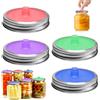 Rbleote Mason Jar - 4 coperchi per fermentazione alimentare, in silicone, per la fermentazione, riutilizzabili, per kimchi, cetrioli, alimenti probiotici