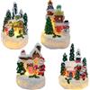 Bseical Villaggio Natalizio Luminoso, Decorazioni Natalizie Per La Casa, Casette Natalizie Miniatura, Addobbi Natalizi, Natale Decorazioni Casetta Led Luci Piccolo Village Paesaggi Interno Scena Illuminata