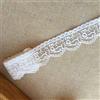 Sourcemall Nastro in pizzo, delicato nastro ricamato in cotone per matrimonio/decorazione nuziale, fai da te, cucito, decorazione per la casa, 13,1 m (coniglio bianco)