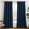 PONY DANCE Tende Oscuranti con Anelli per Salotto 2 Pezzi L140 x A240 cm | Blu Scuro, Termiche Isolanti Caldo e Freddo, per Camera da Letto, OEKO-TEX, Anti-UV, Blackout Curtains, Privacy