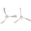 vhbw 2X Spazzola Laterale Compatibile con Rowenta X-plorer Serie 20 RR6825WH Robot aspirapolvere - Set spazzole, Bianco