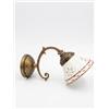 arterameferro Applique Lampada da parete in ottone con ceramica traforata Marrone