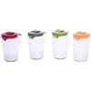 Ecoplast | Caraffa in Plastica con Coperchio, Brocca da 1,5Lt in Colori Assortiti Rosso/Tortora/Verde Pallido/Verde Acido