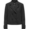 ONLY FREJA LIFE SHORT DB JACKET OTW NOOS DARK GREY MELANGE Cappotto Donna