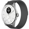 GIOPUEY 20mm Cinturini Magnetica Compatibile con Withings ScanWatch 2 42mm/Nova 42mm, Cinturino in Acciaio Inossidabile Intrecciato [Magnetico] - Black