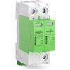 Arstede Scaricatore di Sovratensione 220V,Scaricatore DC1000V Fotovoltaico 2P 20kA Surge Protector Scaricatore a Bassa Tensione Montaggio su Guida Standard DIN 35mm