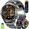 FITFLEX Orologio Smartwatch Uomo, 1.53 HD 1000mAh 120+ Sport Torcia IP68 | Chiamate Bluetooth, Monitoraggio Cardio e Sonno, Compatibile con iOS e Android, Tre Cinghie Incluse