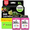 COLORETTO 305XL Cartuccia per HP 305 XL Cartucce per Deskjet 2820 Colore