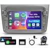 VECHTEL 4G 64G VECHTEL 7 Autoradio Bluetooth per Alfa Romeo MITO 2008-2016 Carplay Android Auto,EQ,Wifi GPS Navi,RDS/FM Radio 2 din con Retrocamera AHD