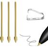SSS·GRGB Pennini di ricambio in rame non usurati compatibili con Samsung Galaxy Tab S10/S9/S8/S7/S6, Note 10/20, S22/S23/S24/S25 Ultra S Pen, punte per matita per Kindle Scribe, 3 pezzi