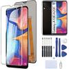 RongZy LCD Display per 5.8 Samsung Galaxy A20e A202 / Galaxy A10e A102 Schermo LCD Touch Screen Assemblea Sostituzione di Vetro Digitalizzatore con Strumenti(Nero)