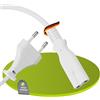PerfectHD Perfect Cavo di alimentazione Euro, spina Euro dritta a presa IEC C7 dritta, cavo di alimentazione accessorio per elettrodomestici, 3,00 m, bianco