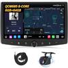 Eonon 10.1 Pollici Android 14 Auto Stereo Double Din 4G LTE CarPlay Android Auto MirrorLink Bluetooth DSP USB SWC Supporto OBDII DAB+ Telecamera Posteriore Autoradio UX7SK-PLUS