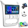 Hikity 2+64GB Android 15 Autoradio per Renault Logan 1 Sandero 2009-2015 Largus Dacia Duster Radio CarPlay Android Auto 9 Pollici Touchscreen Auto Radio con WiFi GPS FM RDS Telecamera Posteriore