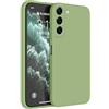 HAFFAN Custodia in Silicone TPU Compatibile con Samsung Galaxy S22+ / Samsung S22 Plus (6.6 inches), Cover Case Protettiva per Cellulare - Verde Matcha