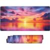 YIFEIYANYFY Tappetino Mouse Paesaggio, Mouse Pad XXL 700 x 300 x 3 mm, Alba Sul Mare Tappetino Gaming Grande Sottomano Scrivania, Impermeabile Mousepad con Base in Gomma Antiscivolo per Computer, PC-MP805