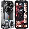 FOSSiBOT F113 5G 36 GB + 256 GB, 20000 mAh (33 W), telefono cellulare per esterni senza contratto, fotocamera da 64 MP, visione notturna da 64 MP, schermo 120 Hz 6,78, smartphone per esterni, Android