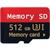 Wowfit Scheda SD 512GB - Card Alta Velocità Scheda TF 512GB Impermeabile Memoria SD Mini Memory Card con Smartphone/Fotocamera/Tablet/Drone/Smart TV