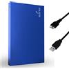 Storite Disco rigido esterno portatile 250 GB con USB 3.0 per PC - Blu