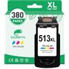 COLORETTO 513 XL Sostituzione Cartucce d'inchiostro per Canon CL-513XL colore Compatibile Con Pixma IP2700 iP2702 MP230 MX350 MP240 MP270 MX410 MP260 MP280 MP282 MP330 MP480 MX340 MX330 MX420