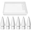 SIXFU 6 punte di ricambio per Apple Pencil, resistenti, accessori per iPad Pro/Apple Pencil Pro/USB-C/1a generazione/2a generazione (lunghezza media)
