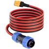 PureBowlic Cavo connettore per Xt60 femmina a aviazione 0,9 m, cavo di alimentazione in rame stagnato per blocco impermeabile IP68 per generatore solare BLUETTI AC200MAX AC200P AC300 AC500 EP500 Pro