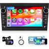 Hodozzy 2+64G Android Autoradio per Opel Astra Corsa Antara Vauxhall Meriva Zafira Combo Signum Tigra Twin Top, 7 Pollici Touch Screen Stereo Auto con Carplay Android 2 Din GPS Bluetooth WiFi, FM/RDS