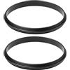 YINETTECH 2 anelli di accoppiamento macro da 62 mm a 62 mm maschio a maschio, in lega di alluminio, per fotografia macro