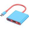 Okaywork Adattatore USB C HDMI, cavo 3 in 1 per Nintendo Switch 2, 4K60Hz, ricarica PD100W, trasferimento USB3.1, per Switch OLED, Steam Deck, ROG Ally, iPhone 15, laptop, casa, ufficio e gaming
