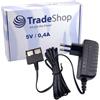 Trade-Shop 5 V 400 mA Alimentatore di rete/caricatore/caricatore compatibile con Gigaset SL350 SL4 SL400 SL400A SL400H SL450 SL450A SL450H SL450HX SL4H SL5 SL5H