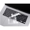 Casedao - Cover per tastiera MacBook Pro 16, ultra sottile e trasparente, compatibile con MacBook Pro da 16 pollici, modello A2141 con Touch Bar e Touch ID, layout tastiera americana