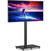 XINLEI Supporto TV da Pavimento Mobile su Ruote, Altezza Regolabile 42-70 Pollici, Portata Max 40kg, VESA Max 600x400mm