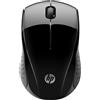 HP 220 Mouse Wireless, Tecnologia LED Blu, Sensore Ottico da 1300 DPI, 3 Pulsanti e Rotella di Scorrimento Integrata, Impugnature Pratiche e Funzionali, Ricevitore Nano Incluso, Nero