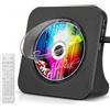 Gueray Lettore CD Portatile con Bluetooth, Gueray Lettori CD da Tavolo per la Casa Bulit-in Doppi Altoparlanti HiFi AUX&Headphone Jack FM Radio Boombox con Telecomando, Porta USB, Display LCD (Nero)